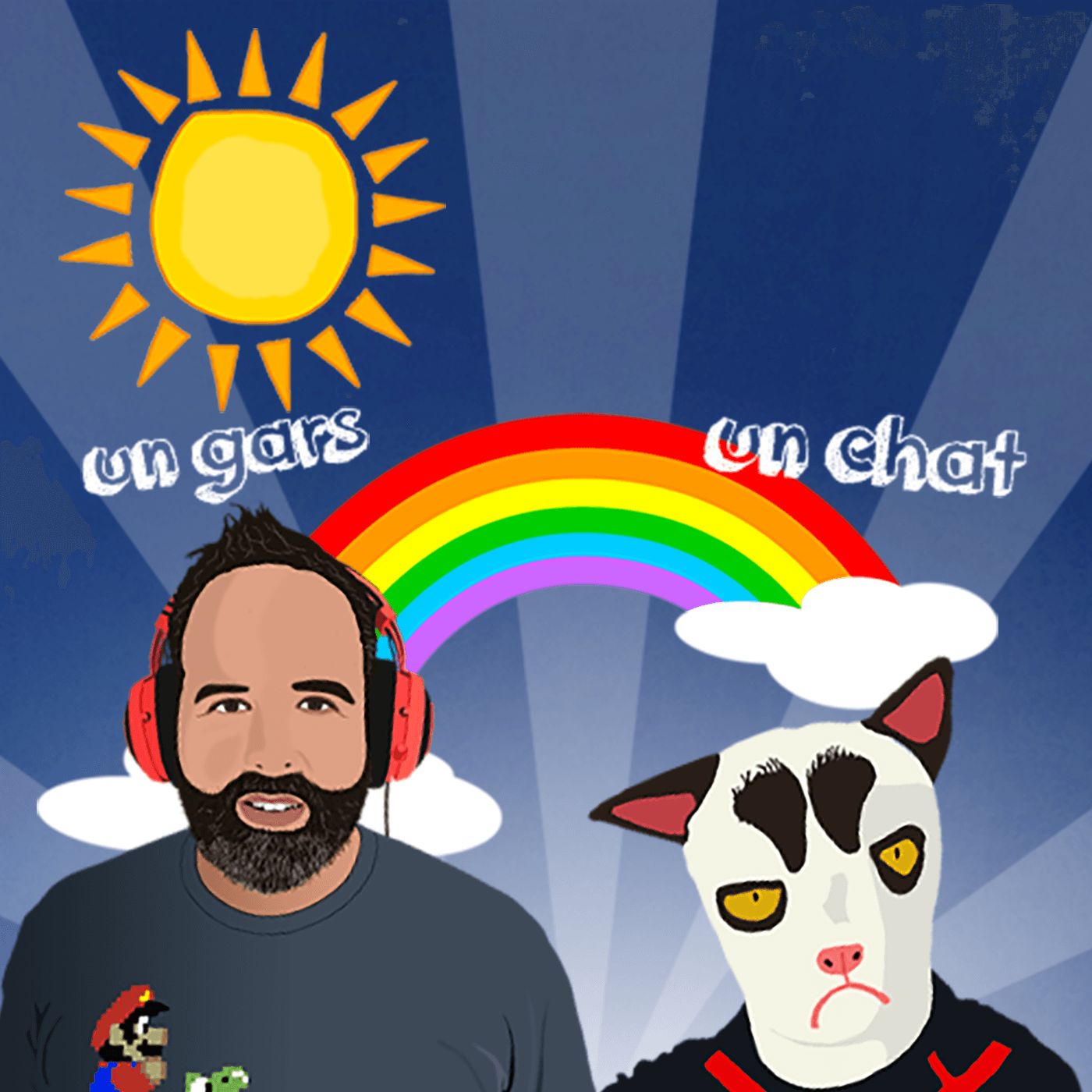 Un gars, un chat... avec pas d'cass! 