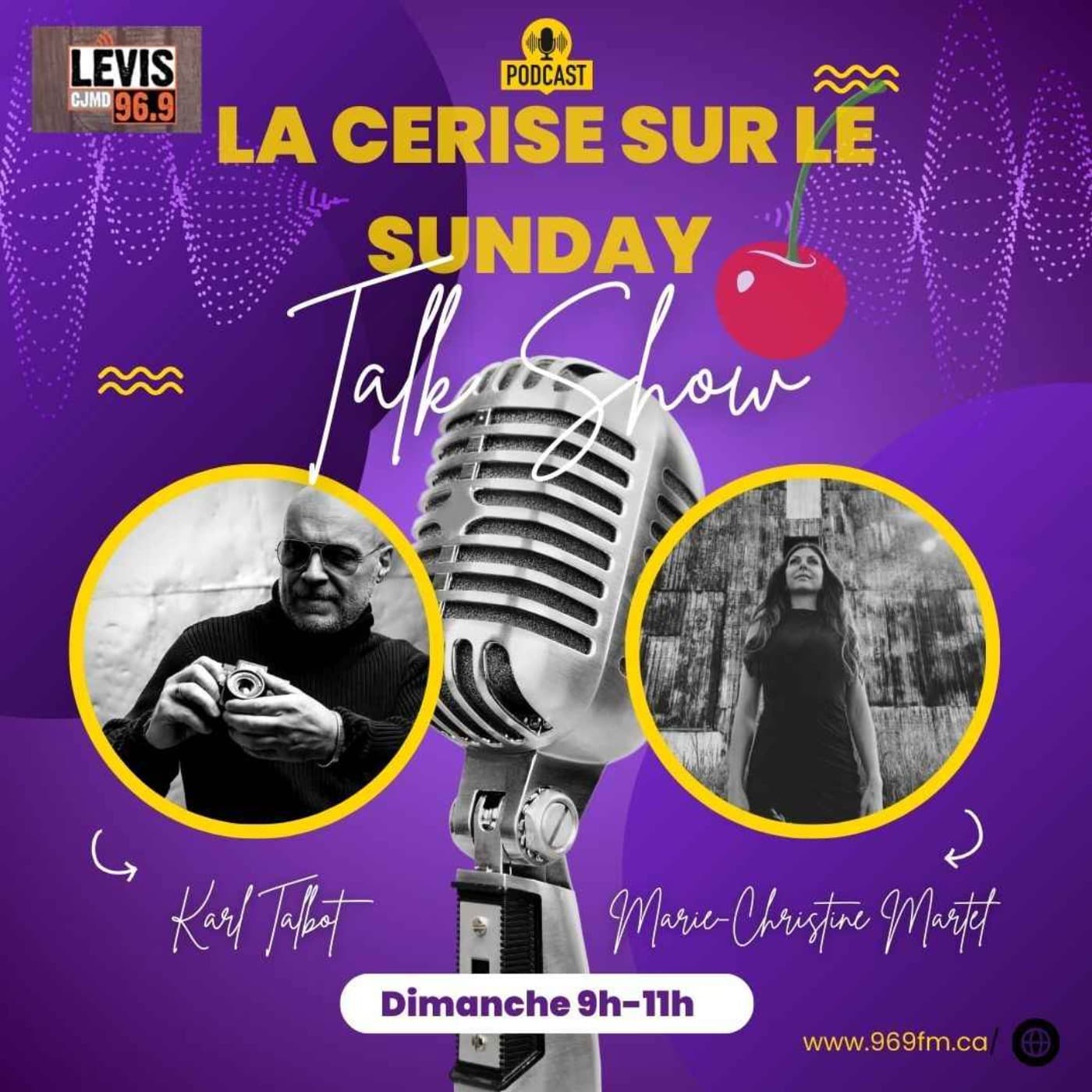 LA CERISE SUR LE SUNDAY | CJMD 96,9 FM LÉVIS | L'ALTERNATIVE RADIOPHONIQUE